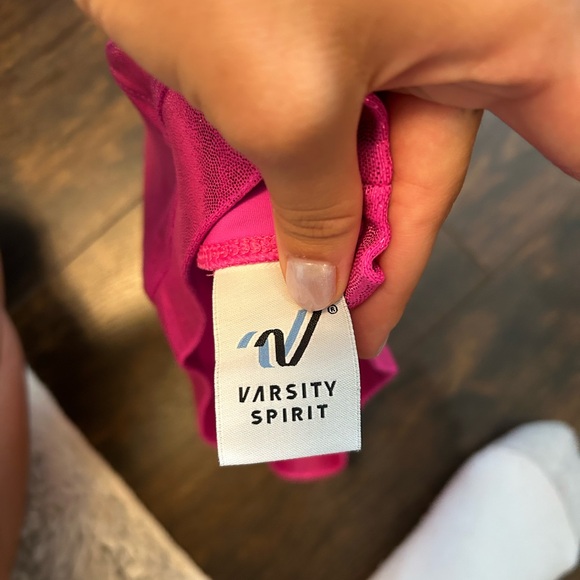 Varsity Shiny Pink Bike Shorts - Picture 3 of 4